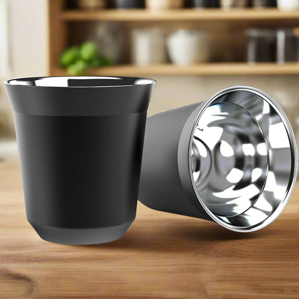 Metal coffee cups